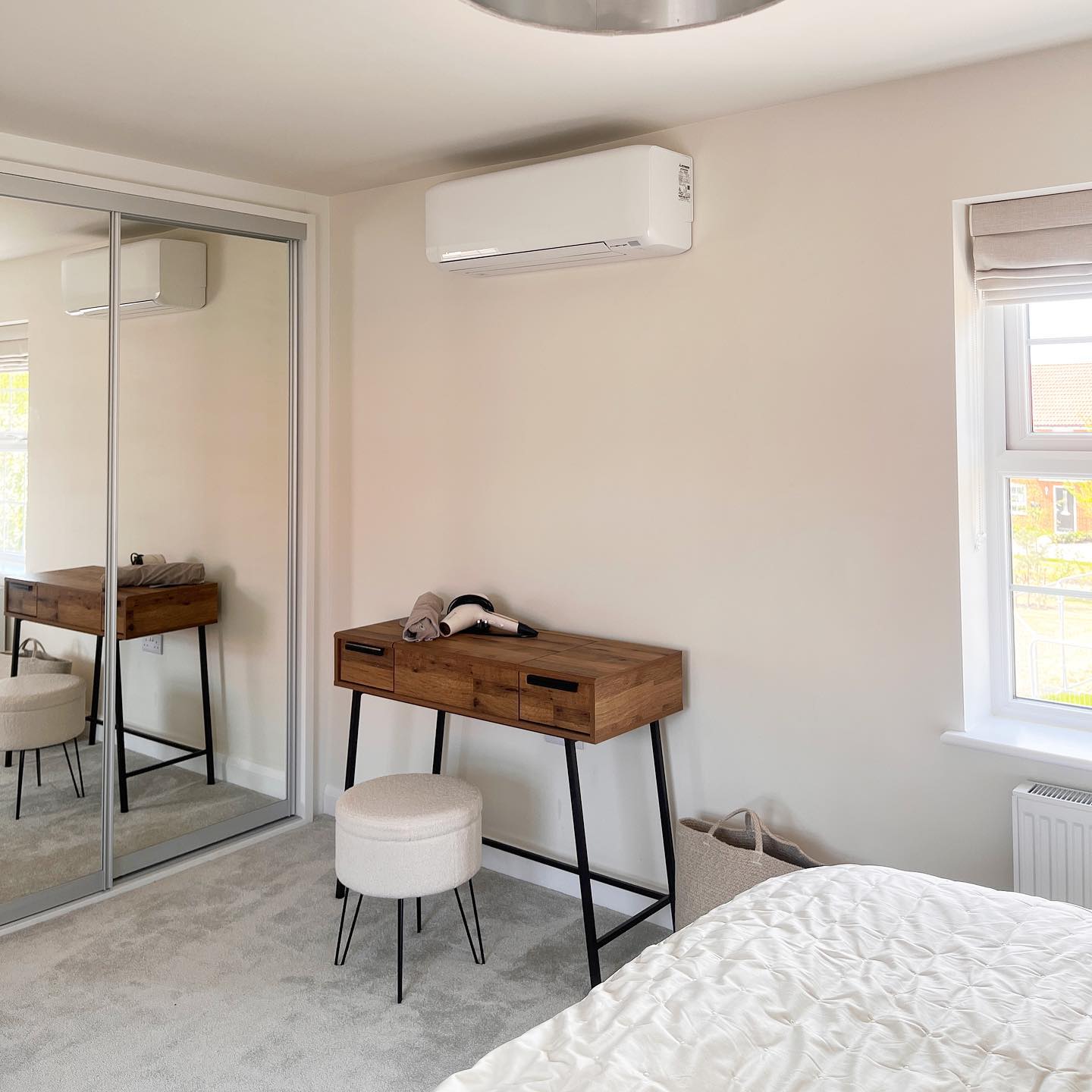 Designer indoor AC unit in contemporary Cheshire room